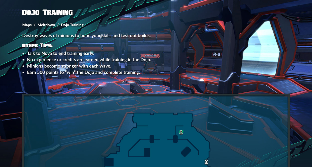 Dojo Training - Meltdown - Maps - Battleborn | lowlidev
